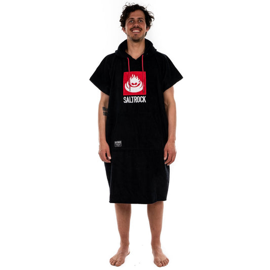 Black Saltrock Changing Towel Robe - Adult