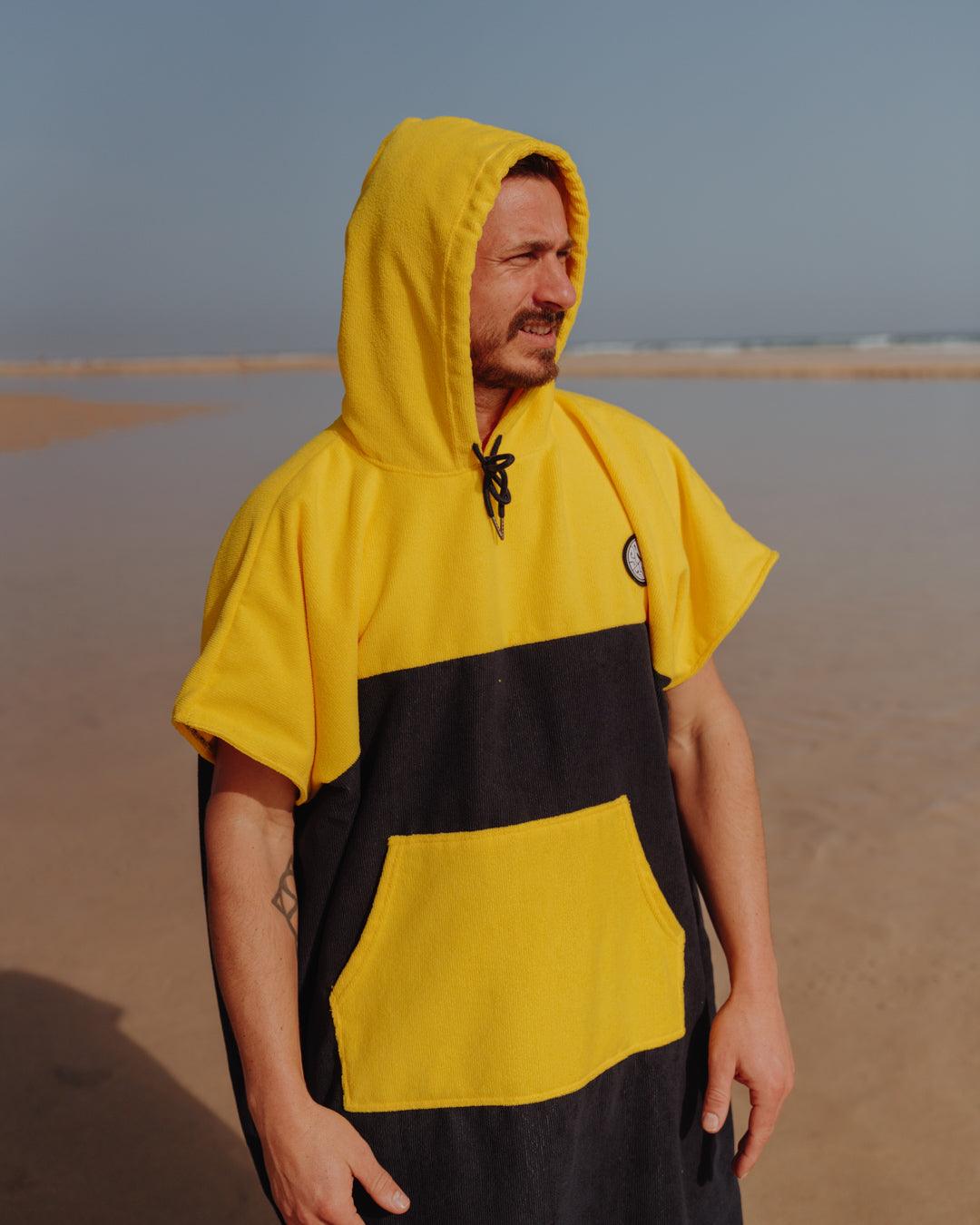Balance - Adult Microfibre Changing Towel - Yellow/black