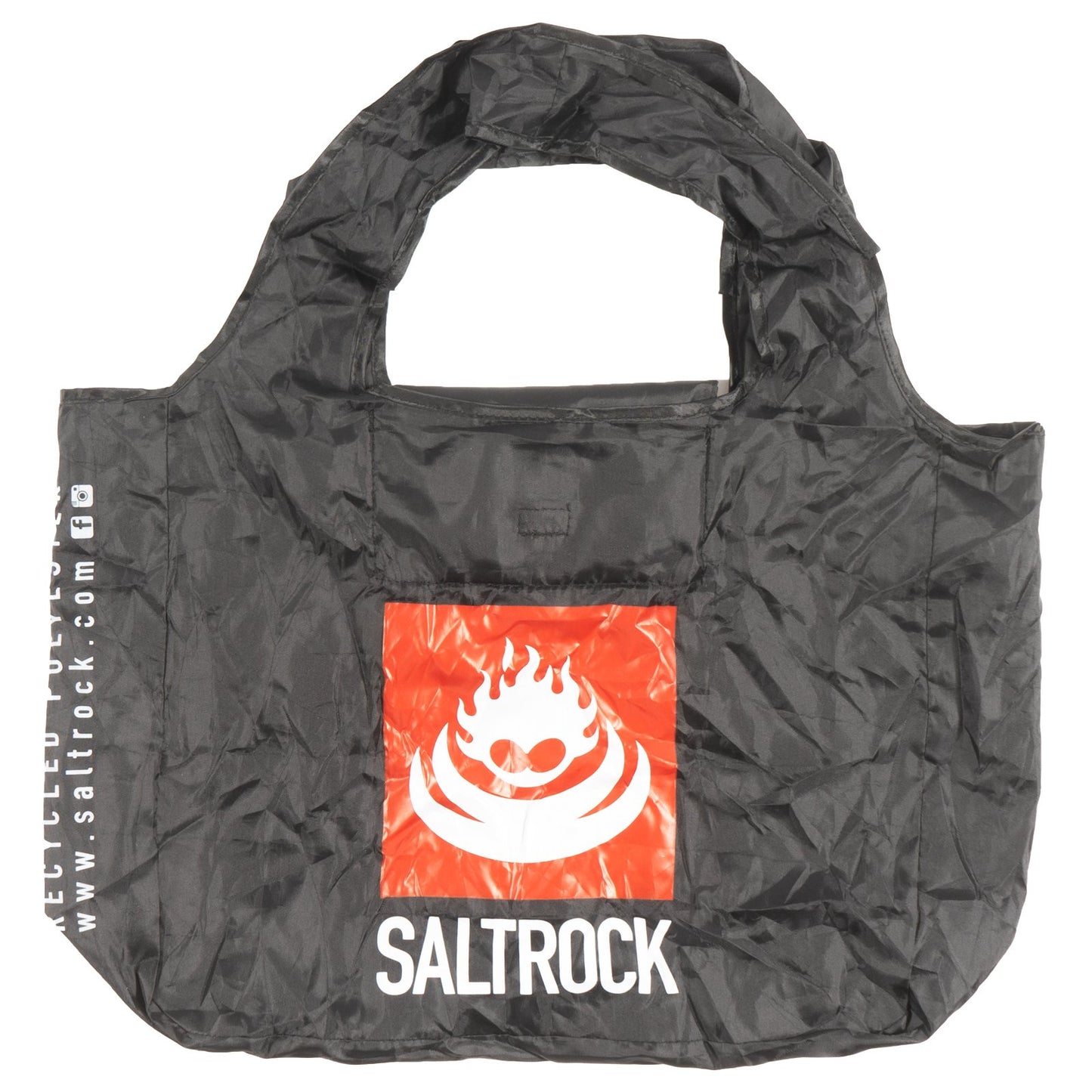 Recycled Fold Away Shopping Bag - Black