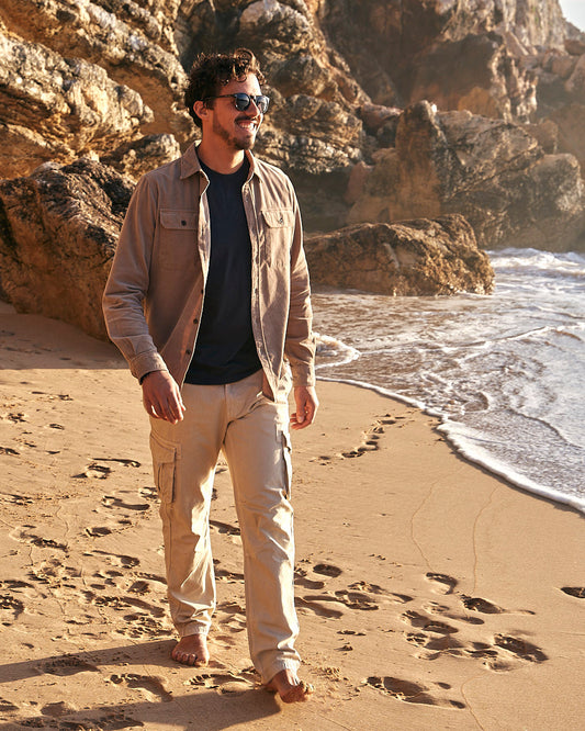 Godrevy - Mens Cargo Trouser - Sand