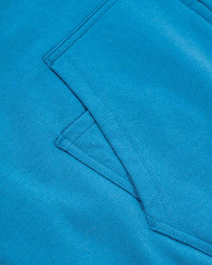 Home Run Stitch - Men's Fur Lined Hoody - Blue