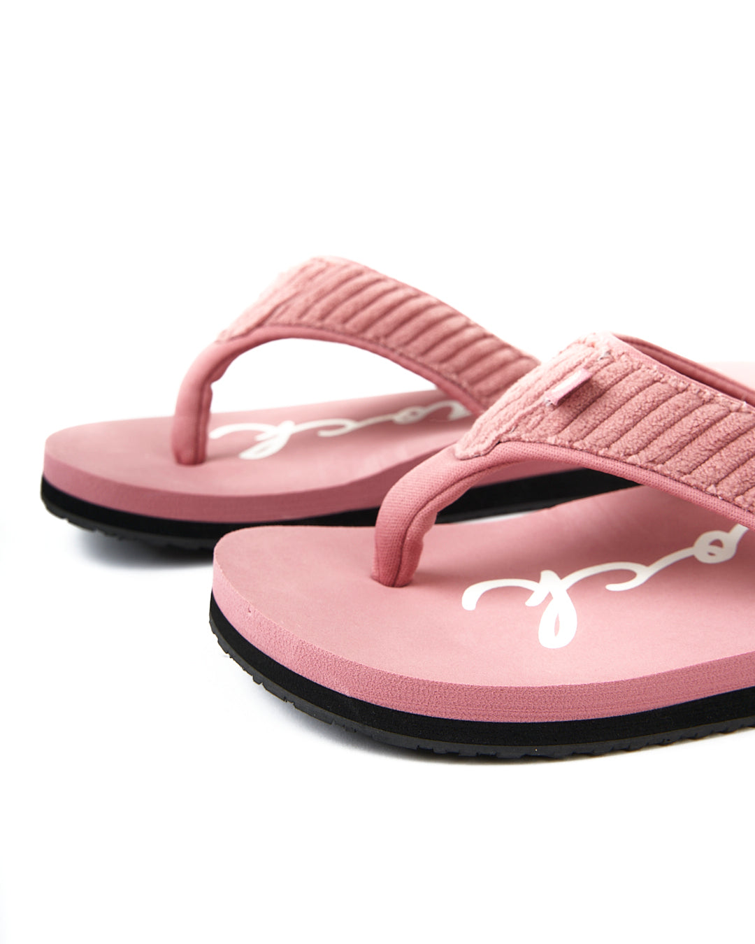 Laguna - Womens Cord Flip Flops - Mid Pink