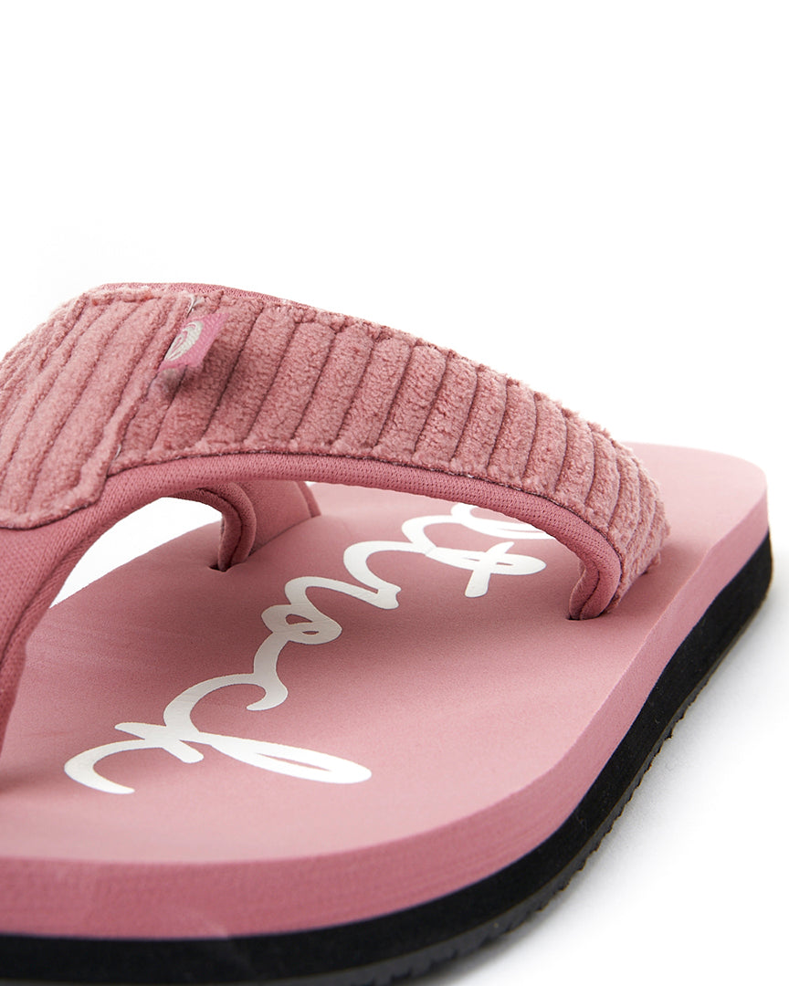 Laguna - Womens Cord Flip Flops - Mid Pink