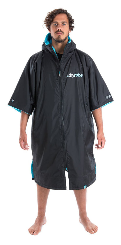 Dryrobe - Short Sleeve Black/Blue