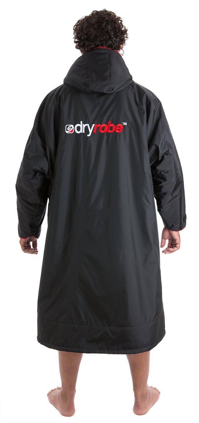 Dryrobe - Long Sleeve Black/Red