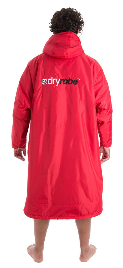Dryrobe - Long Sleeve Red/Grey