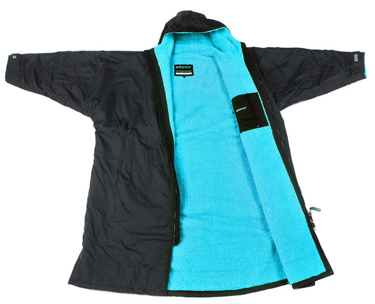 Dryrobe - Long Sleeve Black/Blue