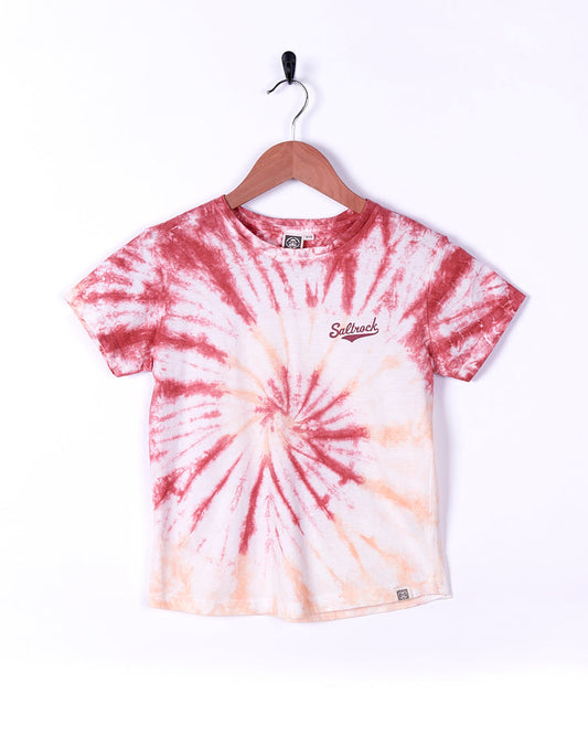 Noelle - Girls Tie Dye Short Sleeve T-Shirt - Light Pink