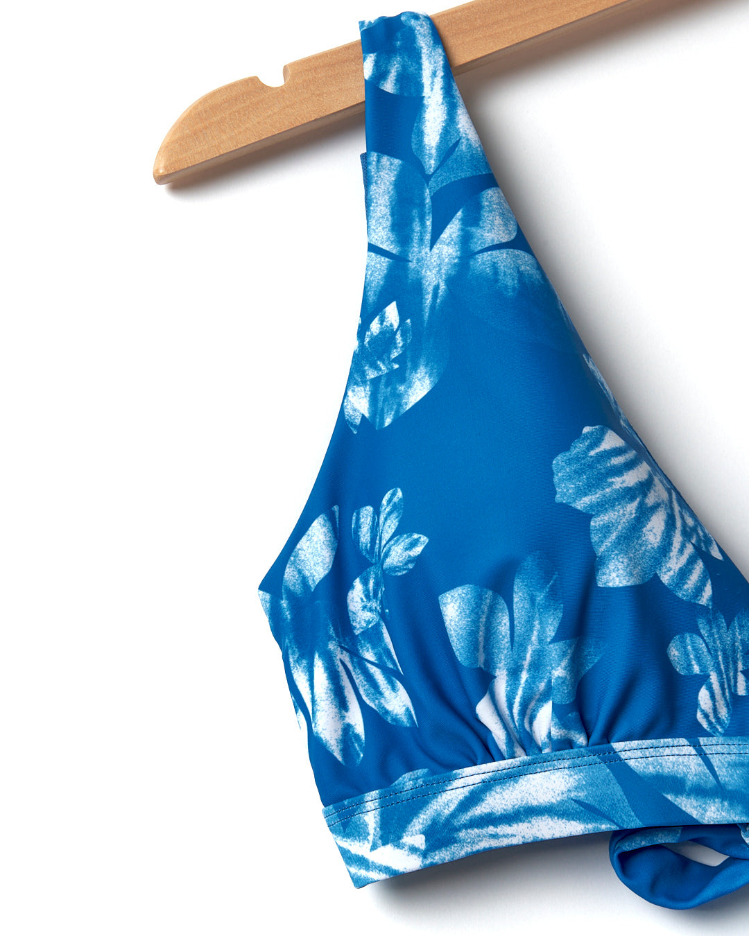 Rosie Floral - Womens Bikini Top - Blue
