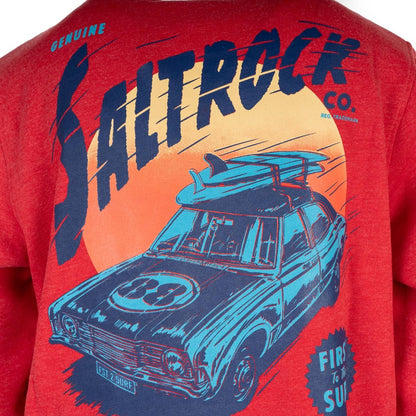 Speed Demon Sunset - Pop Hoody - Red