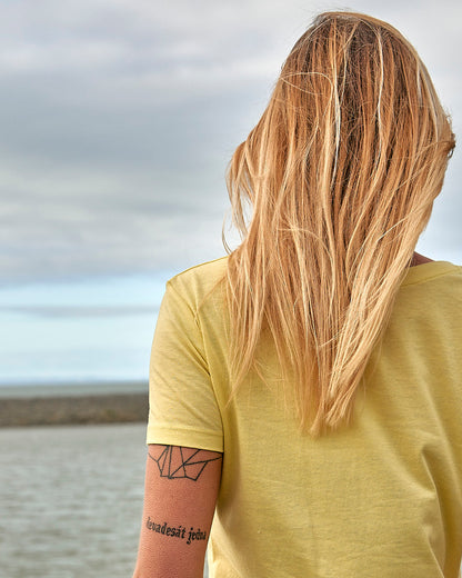 Velator - Womens Short Sleeve T-Shirt - Light Yellow
