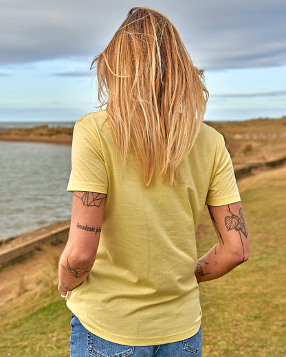 Velator - Womens Short Sleeve T-Shirt - Light Yellow