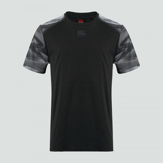 JUNIOR VAPODRI CTN/PLY GRAPH TRAINING TEE BLACK - CANTERBURY