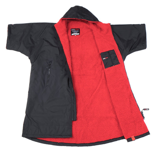 Dryrobe - Short Sleeve Black/Red