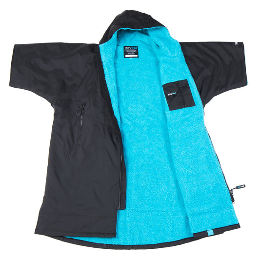 Dryrobe - Short Sleeve Black/Blue