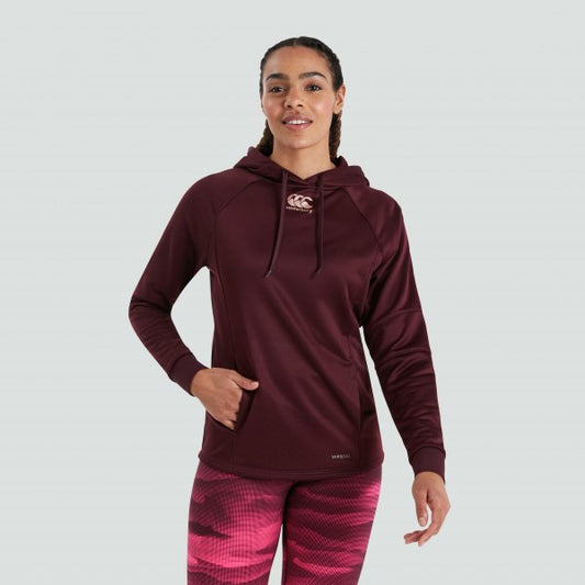 WOMENS PURPLE VAPODRI TRAINING HOODY - CANTERBURY